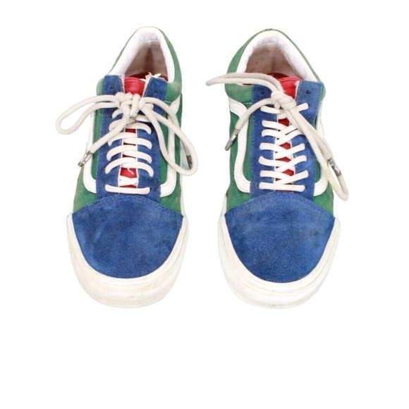 Vans Unisex Multicolor Suede Lace Up Low Sneaker Skate Shoes Size W 8 / M 6.5 - Picture 5 of 9